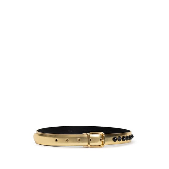 Cinturón Regular de Cuero Dorado Dolce & Gabbana - Image 1