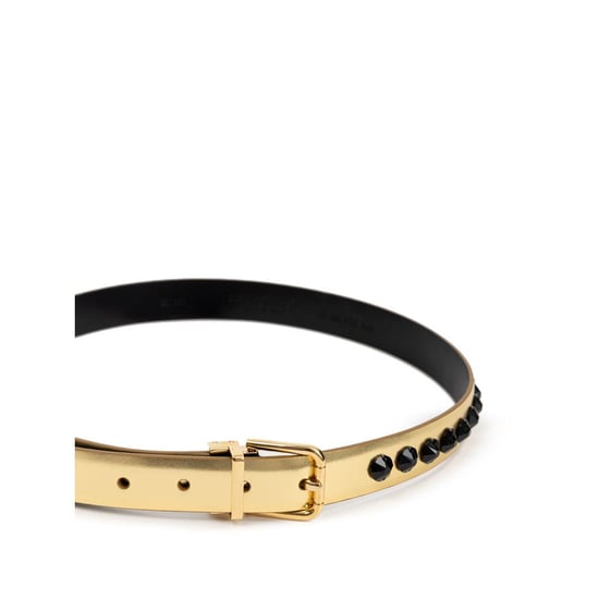 Cinturón Regular de Cuero Dorado Dolce & Gabbana - Image 2