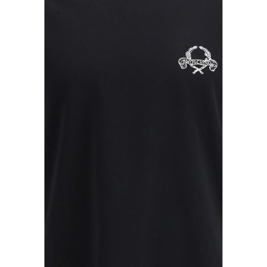 Camiseta de Algodón Negra Moschino - Image 3