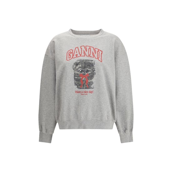 Sudadera de Algodón Gris Ganni - Image 1