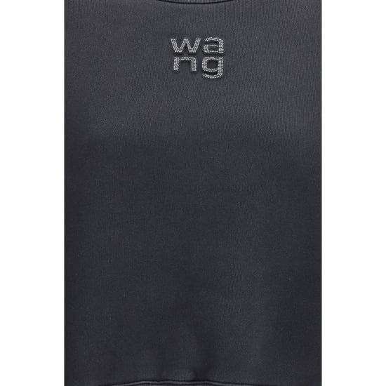 Sudadera de algodón negra Alexander Wang - Image 3