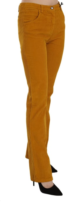 Pantalones rectos de talle alto naranja de Costume National - Image 3