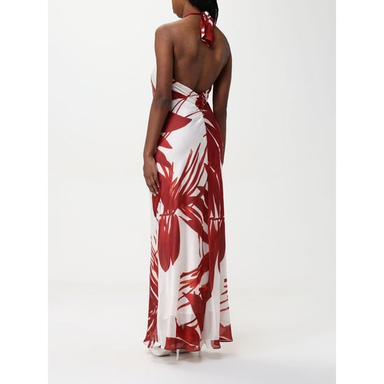Vestido casual de seda roja Hanita - Image 2