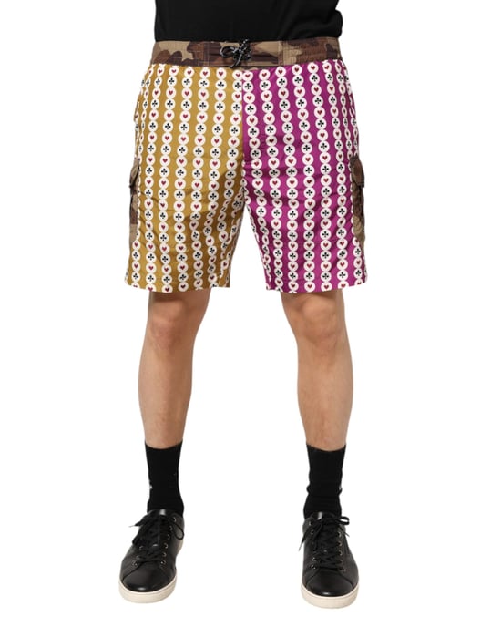 Bañador Camuflaje de Naipes Multicolor de Dolce & Gabbana - Image 1