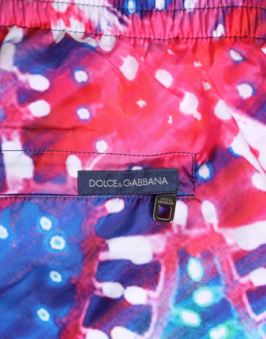 Pantalones Cortos de Baño de Poliéster con Estampado Neón Multicolor de Dolce & Gabbana - Image 5