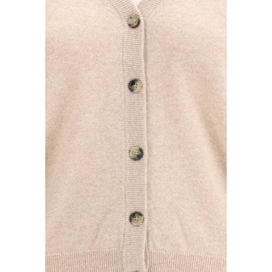 Cardigan de cachemira beige Allude - Image 3