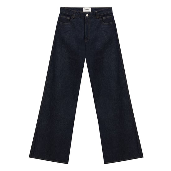 Jeans de algodón azul de talle alto Coperni - Image 1