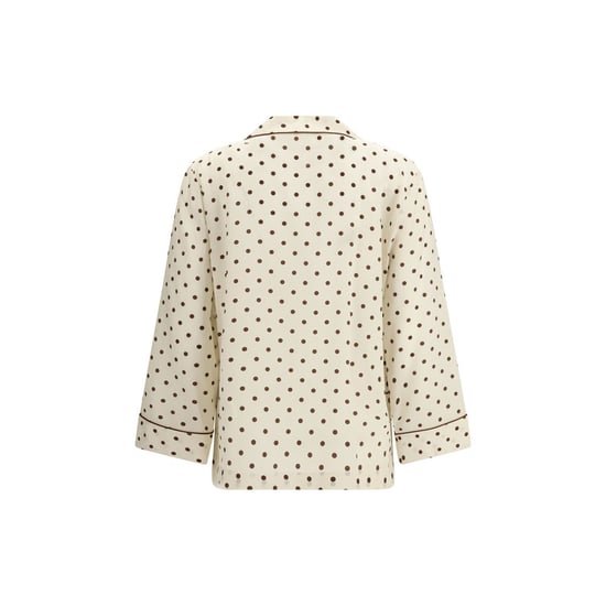 Camisa de Seda Beige con Estampado P.A.R.O.S.H. - Image 2