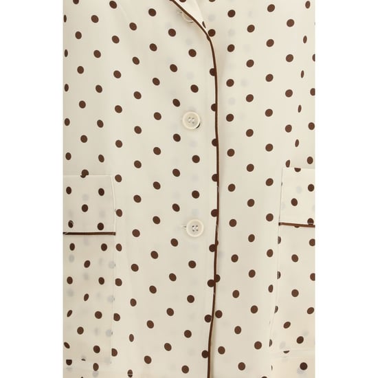 Camisa de Seda Beige con Estampado P.A.R.O.S.H. - Image 3
