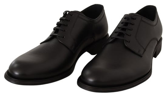 Zapatos Derby formales para hombre de cuero negro con cordones Dolce & Gabbana - Image 2