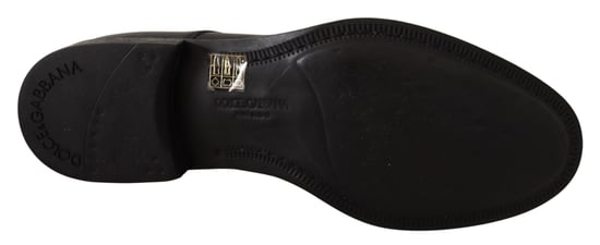 Zapatos Derby formales para hombre de cuero negro con cordones Dolce & Gabbana - Image 5
