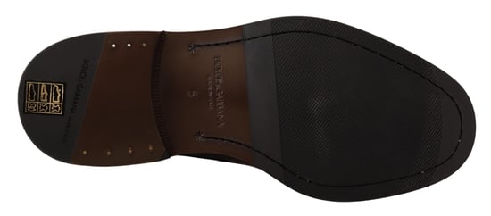 Zapatos de vestir formales Derby de cuero negro Dolce & Gabbana - Image 2