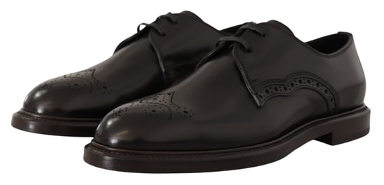 Zapatos de vestir formales Derby de cuero negro Dolce & Gabbana - Image 5