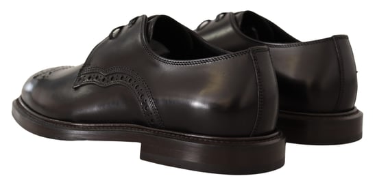 Zapatos de vestir formales Derby de cuero negro Dolce & Gabbana - Image 6