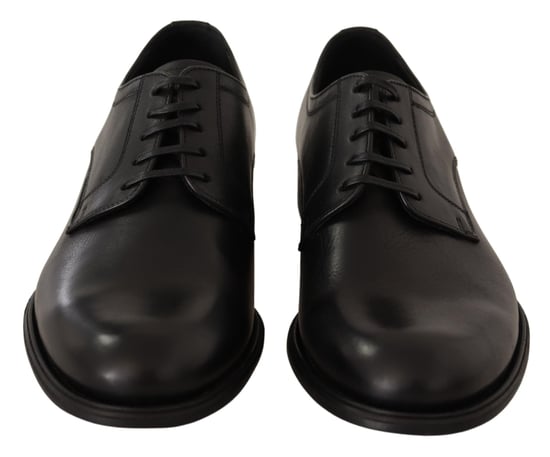 Zapatos Derby Formales de Cuero Negro con Cordones para Hombre de Dolce & Gabbana - Image 2