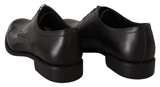 Zapatos Derby Formales de Cuero Negro con Cordones para Hombre de Dolce & Gabbana - Image 4
