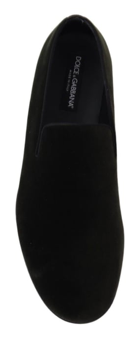 Mocasines para Hombre Dolce & Gabbana de Terciopelo Verde - Image 3