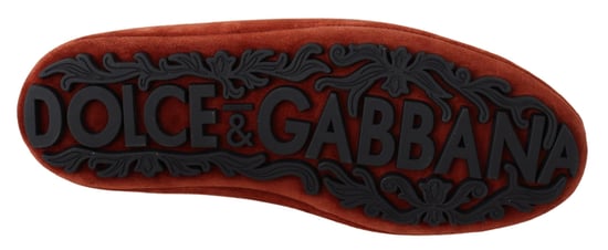 Mocasines de Cuero Naranja con Cristales Corona de Dolce & Gabbana - Image 5