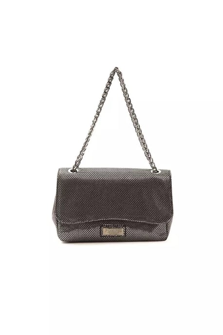 Bolso crossbody de mujer Pompei Donatella en cuero gris - Image 1