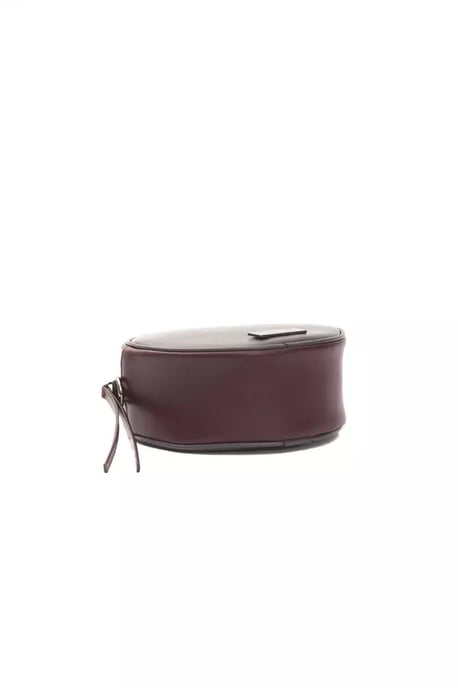 Bolso Cruzado de Cuero Burdeos Donatella Pompei - Image 4