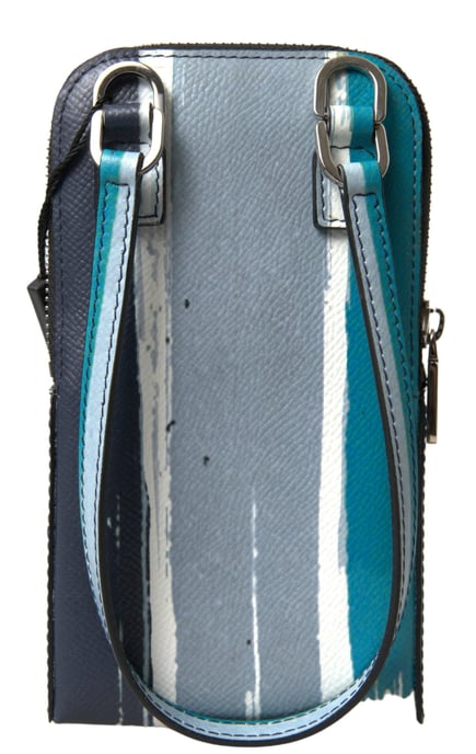 Bolso Bandolera de Cuero Azul Dolce & Gabbana Unisex - Image 3