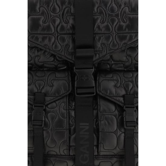 Mochila de Poliamida Negra Ganni - Image 3