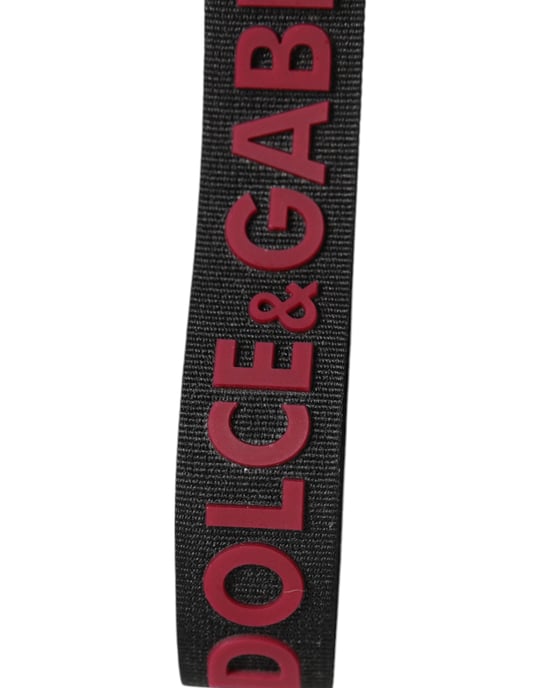 Llavero de Hombre de Poliester Negro Rojo con Logo DG de Dolce & Gabbana - Image 4