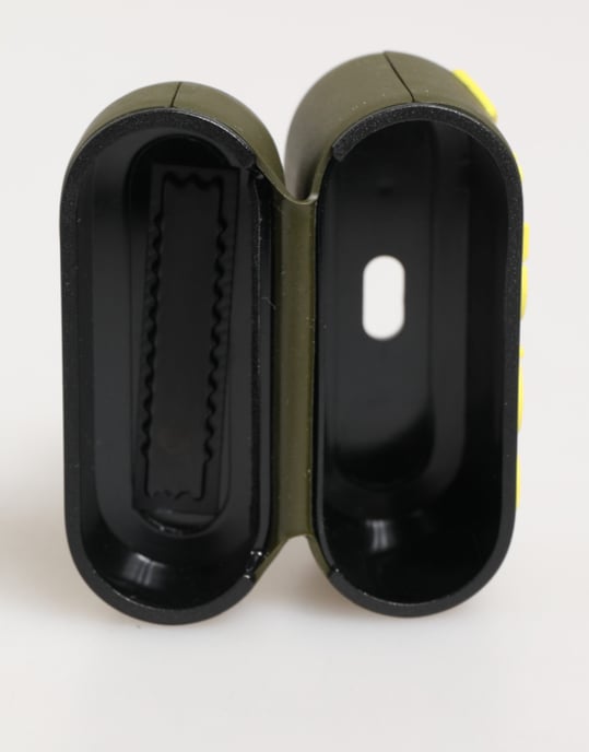 Funda para Airpods Dolce & Gabbana de goma verde ejército con logo en relieve - Image 6