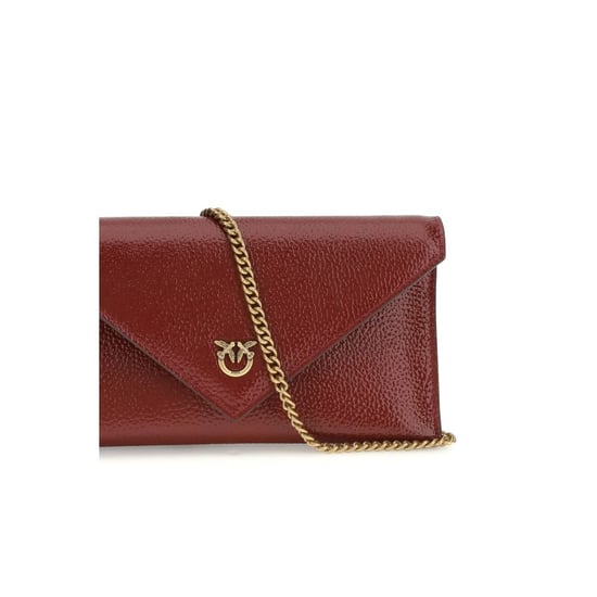 Bolso de Mano PINKO de Cuero de Ternera Burdeos Bos Taurus - Image 4