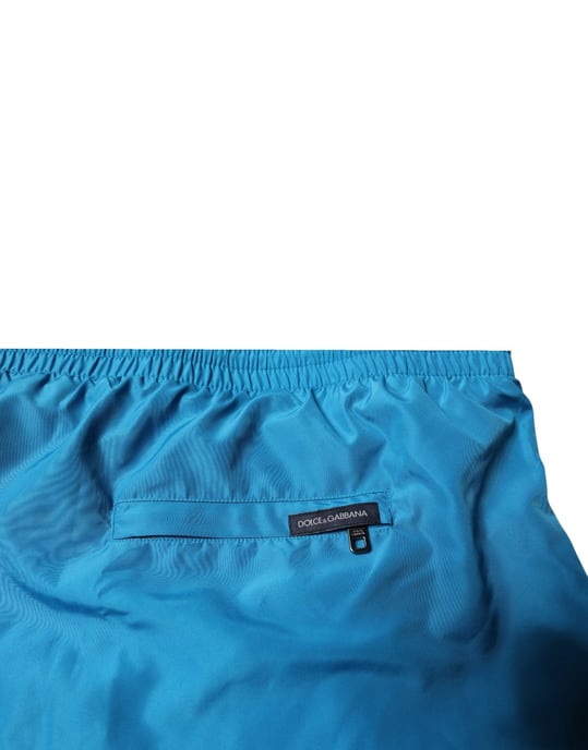 Shorts de Playa Logo Turquesa Dolce & Gabbana 2 Piezas de Baño - Image 3