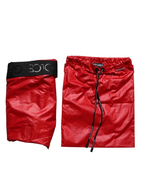 Shorts de playa de poliéster rojos Dolce & Gabbana 2 piezas de baño - Image 6