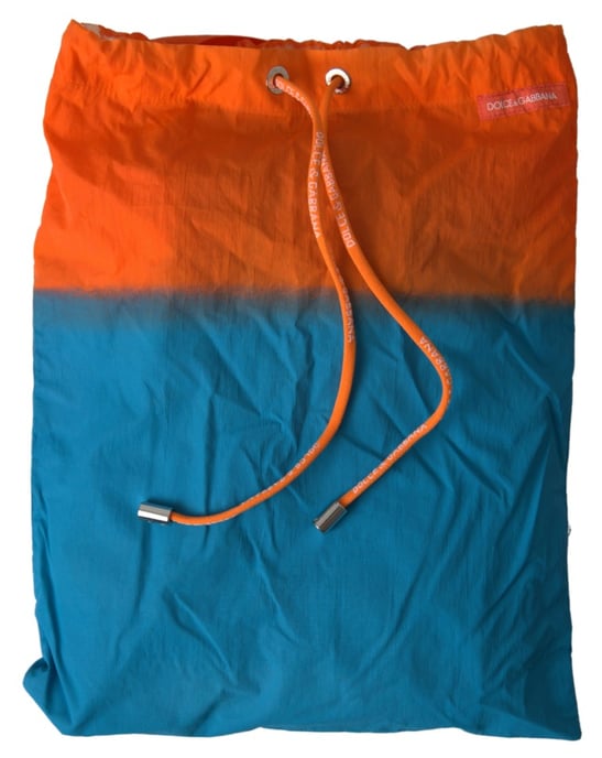 Shorts de baño degradé azul y naranja de Dolce & Gabbana - Image 3