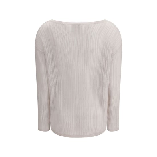 Suéter de Cachemira Blanco Allude - Image 2