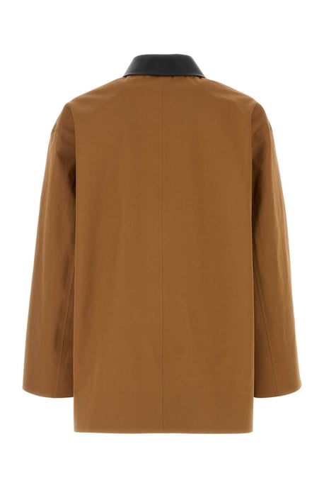 Abrigo Trench de Algodón Caramelo - Image 1