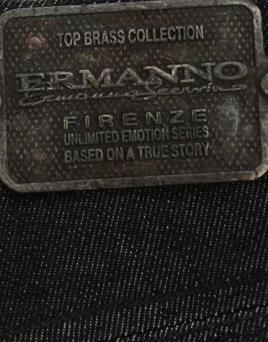 Pantalones de mezclilla ajustados negros Ermanno Scervino con pierna estrecha y elasticidad - Image 6