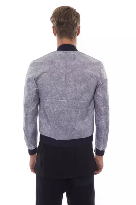 Chaqueta Bomber para Hombre de Poliéster Gris Nicolo Tonetto - Image 2