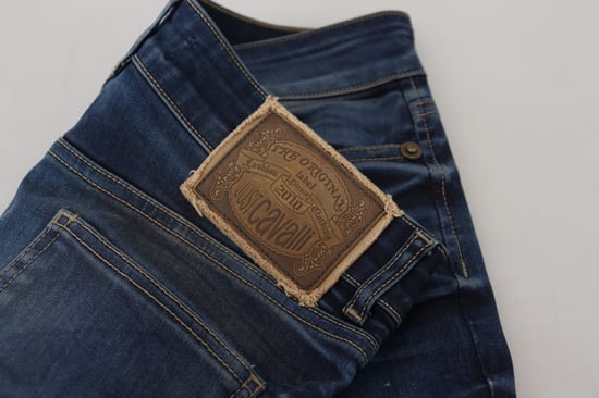 Just Cavalli Jeans de mezclilla de algodón azul para mujer - Image 5