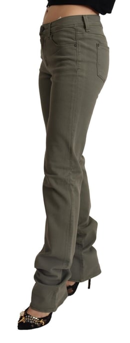 Pantalones vaqueros skinny de algodón gris de cintura baja Ermanno Scervino - Image 2