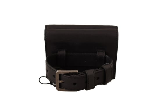 Billetera Multi Kit de Cintura Trifold de Cuero Negro Dolce & Gabbana - Image 3