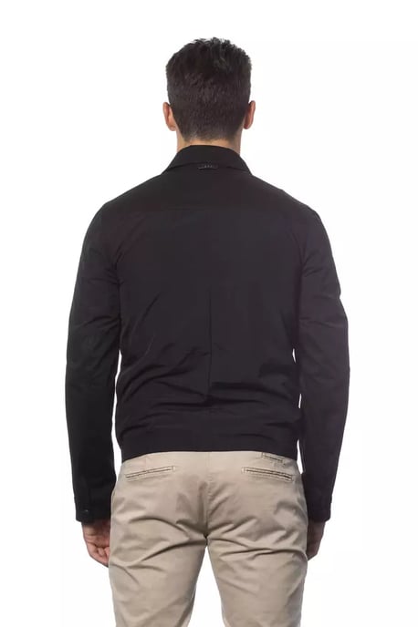 Chaqueta bomber para hombres Verri de algodón negro - Image 3