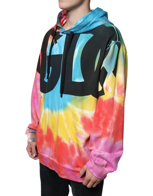 Sudadera con capucha de múltiples colores con efecto tie dye de Dolce & Gabbana - Image 3