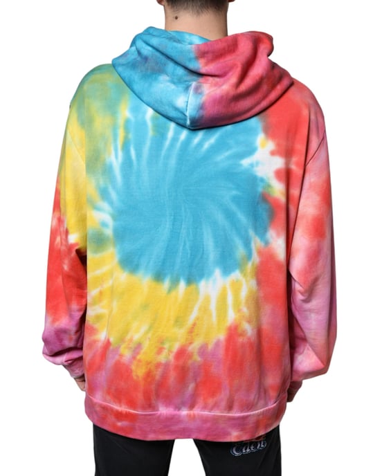 Sudadera con capucha de múltiples colores con efecto tie dye de Dolce & Gabbana - Image 4