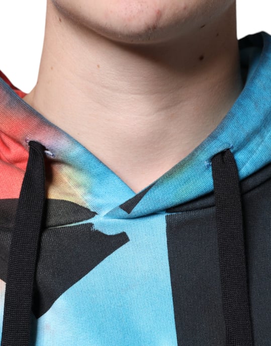 Sudadera con capucha de múltiples colores con efecto tie dye de Dolce & Gabbana - Image 5