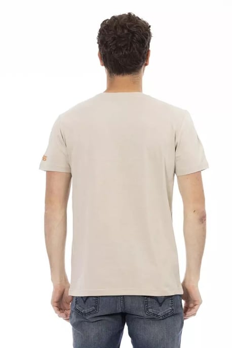 Camiseta de Hombre Trussardi Action Beige de Algodón - Image 5