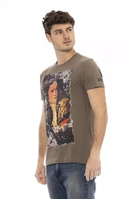 Camiseta de Algodón Marrón Trussardi Action para Hombre - Image 2