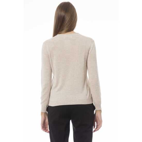Suéter de mujer Baldinini Trend de poliamida beige - Image 3
