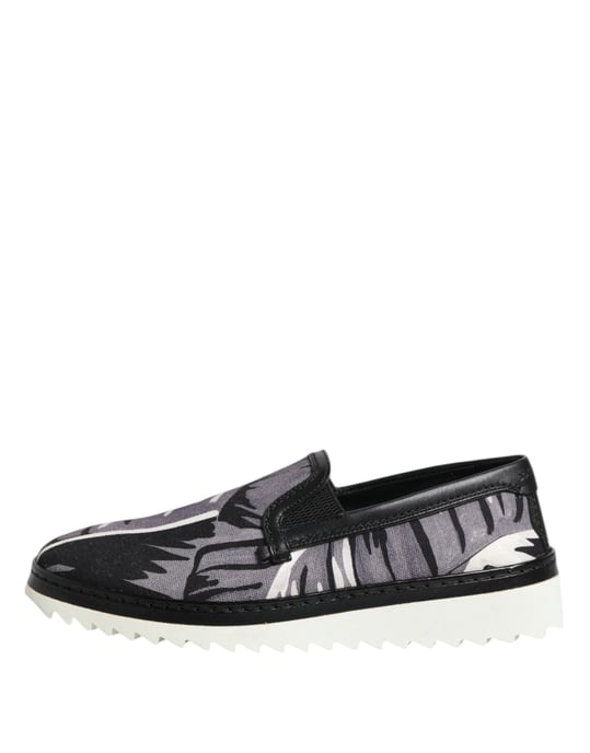 Zapatillas para Hombre Dolce & Gabbana Black Tropical Slip On - Image 6