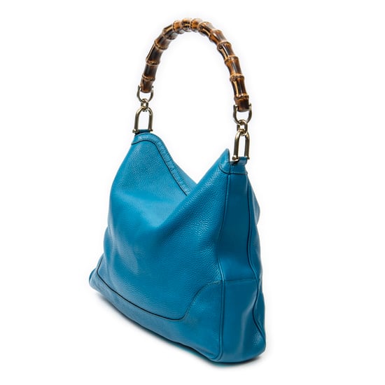 Gucci Medium Diana Bamboo Hobo en Teal Cuero de ternero - Image 2