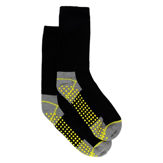 3 Pares de Calcetines de Trabajo para Hombre Antideslizantes | Calcetines de Bota Transpirables y Duraderos con Agarre - Image 4
