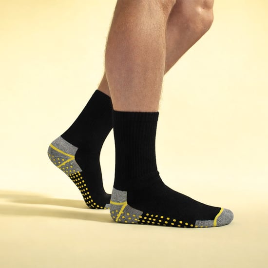 3 Pares de Calcetines de Trabajo para Hombre Antideslizantes | Calcetines de Bota Transpirables y Duraderos con Agarre - Image 5
